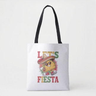 Tote Bag Fiesta Taco Design Fun Cinco de Mayo Mexicaine