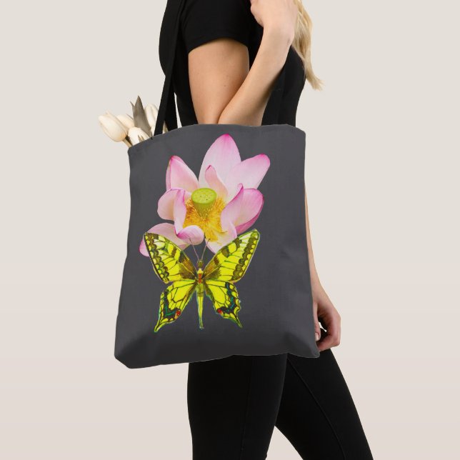 Tote Bag figure de papillon à queue swallowtail (De près)
