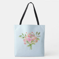 Fille Aquarelle Fleurs de ressort