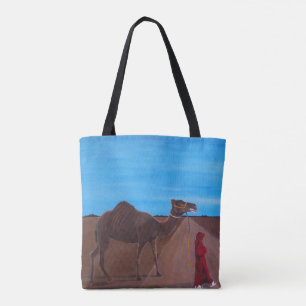 Tote Bag Fille au tableau du chameau par Alfred Fox