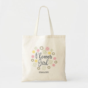 Tote Bag Fille aux fleurs