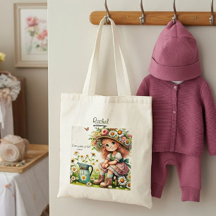 Tote Bag Fille aux marguerites personnalisée enfant de Dieu