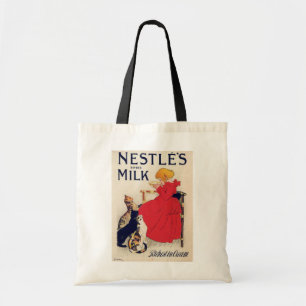 Tote Bag Fille avec chats, Poster vintage, Alexandre Steinl