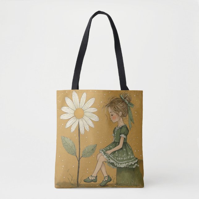 Tote Bag Fille avec Daisy Fourre-tout (Devant)