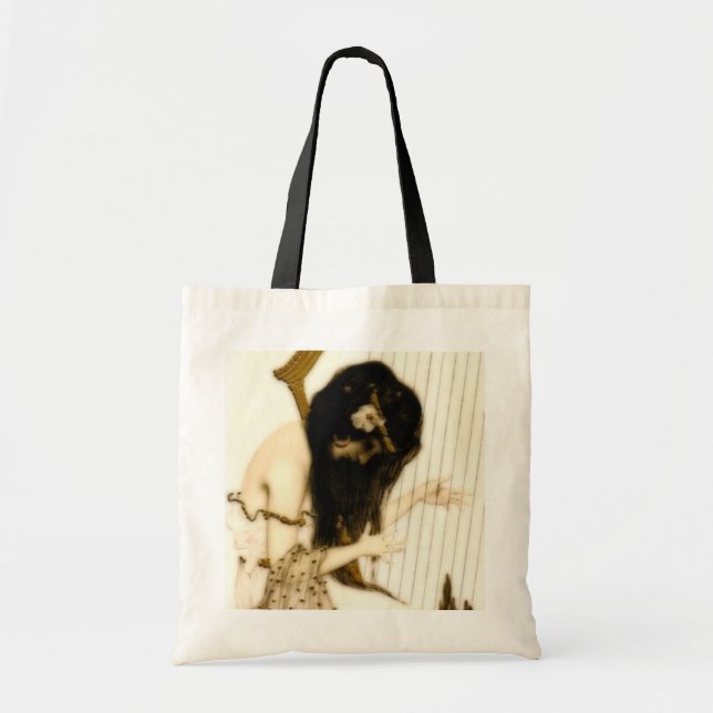 Tote Bag Fille avec l'harpe (Devant)