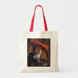 Tote Bag Fille avec Red Hat, c.1665 (huile sur le panneau)