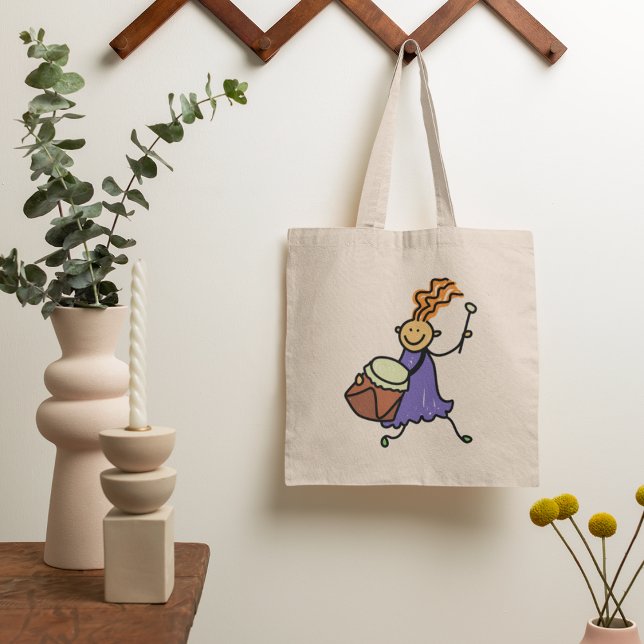 Tote Bag Fille batteur (Créateur téléchargé)