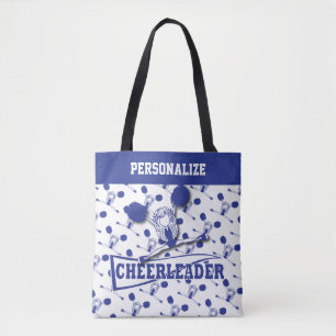 Tote Bag Fille bleu-foncé de pom-pom girl