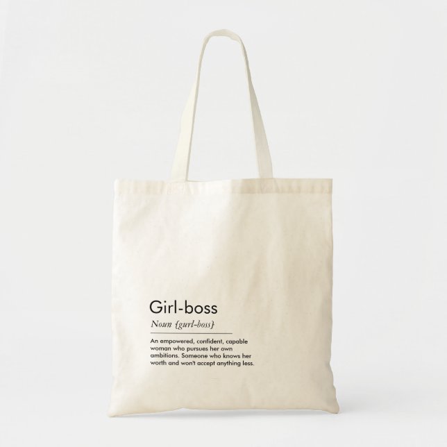 Tote Bag Fille Boss Définition Fourre-tout (Devant)