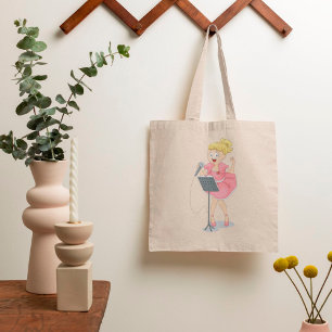 Tote Bag Fille chante