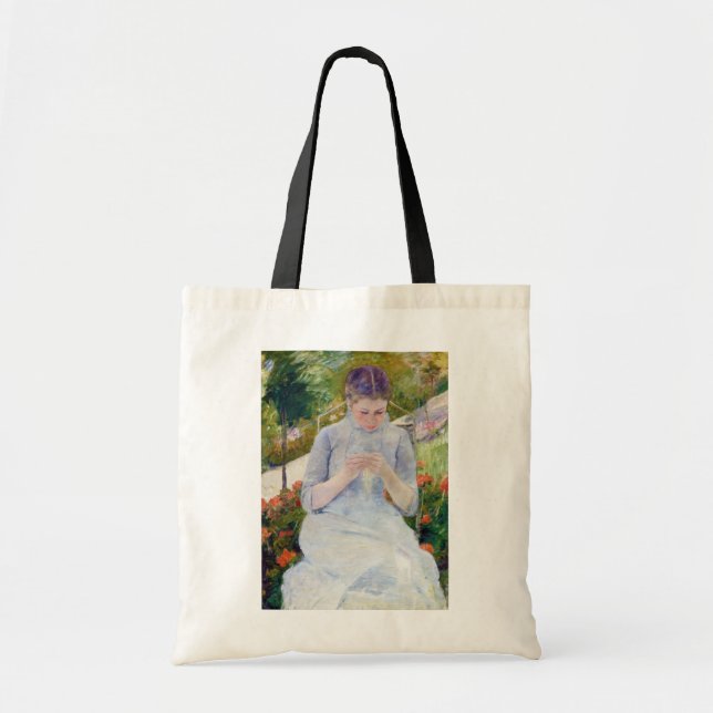 Tote Bag Fille dans le jardin, Mary Cassatt (Devant)