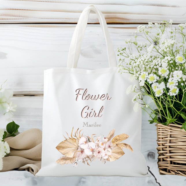 Tote Bag Fille d'aquarelle d'orchidée hawaïenne exotique (Créateur téléchargé)