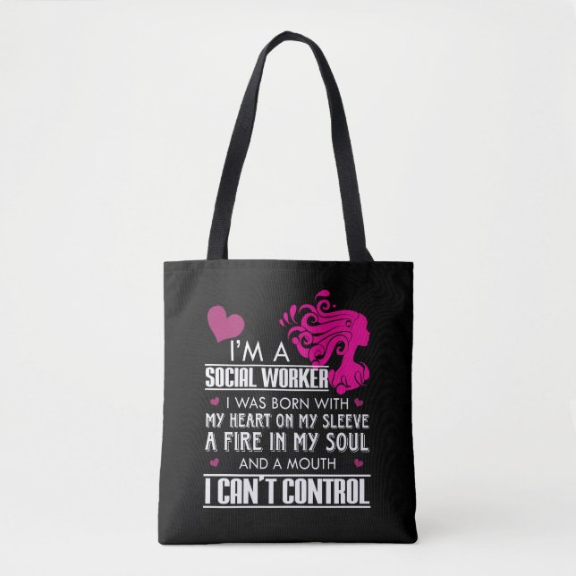 Tote Bag Fille d'assistant social (Devant)