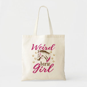 Tote Bag Fille de cheval bizarre