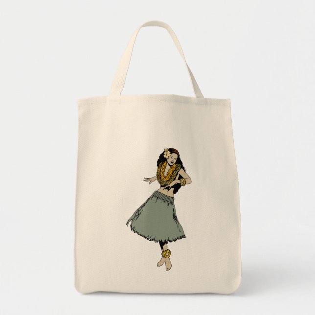 Tote Bag Fille de danse polynésienne (Devant)
