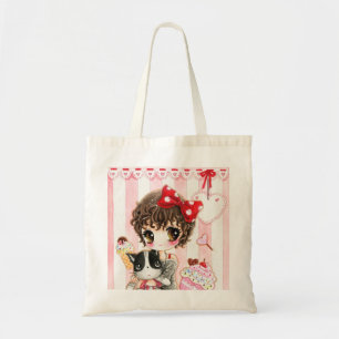 Tote Bag Fille de Kawaii avec le chat