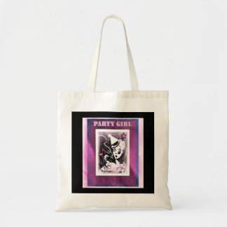 Tote Bag Fille de la fête en rose
