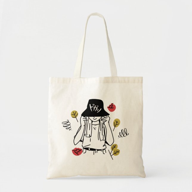 Tote Bag Fille de mode (Devant)