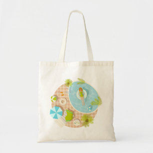 Tote Bag Fille de piscine en bikini plage d'été