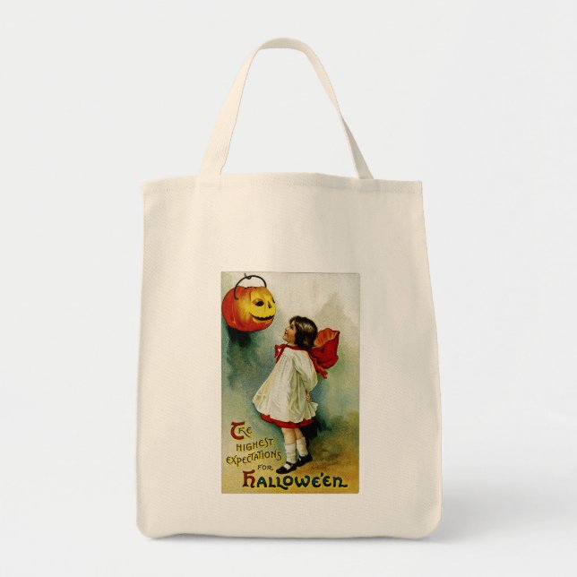 Tote Bag Fille d'Halloween (Devant)