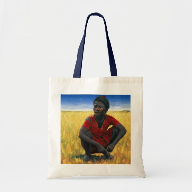 Tote Bag Fille en rouge 1992 (Devant)