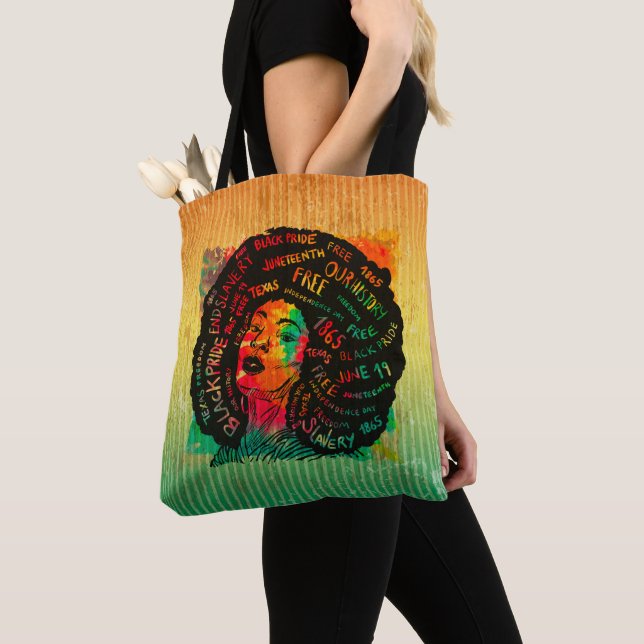 Tote Bag Fille Mélanine Mois de l'Histoire des Noirs (De près)