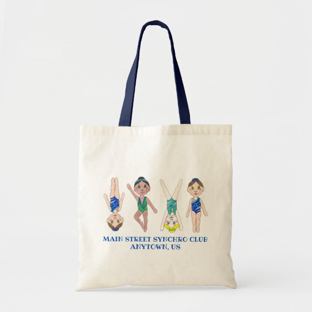 Tote Bag Filles de nageur synchronisées Synchro Sports de n (Devant)