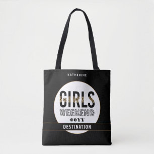 Tote Bag Filles personnalisées Week-end Filles Voyage Vacay