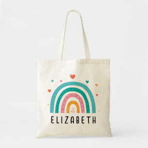 Tote Bag Filles tendance Whimsical Rainbow Nom de dessin En