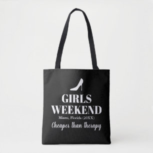 Tote Bag Filles week-end moins cher que l'épaule de thérapi