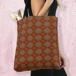 Tote Bag Filtre Floral Rouge de Squire Manipur Mandala