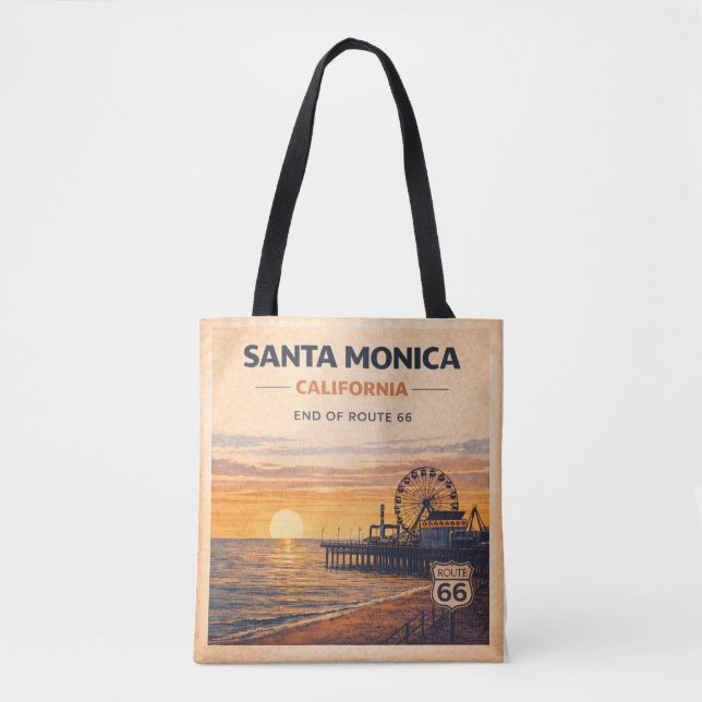 Tote Bag Fin de la Mother Road Sunset (Devant)