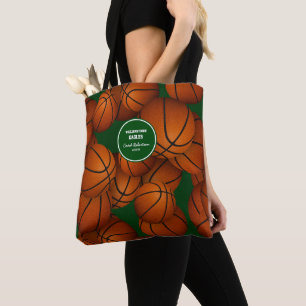 Tote Bag fin de saison merci cadeaux d'entraîneur de basket