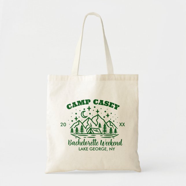TOTE BAG FIN DE SEMAINE CAMP BACHELORETTE (Devant)