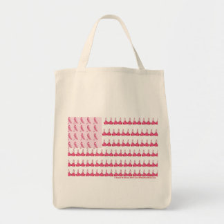 Tote Bag Finale de T-shirt de drapeau de cancer du sein