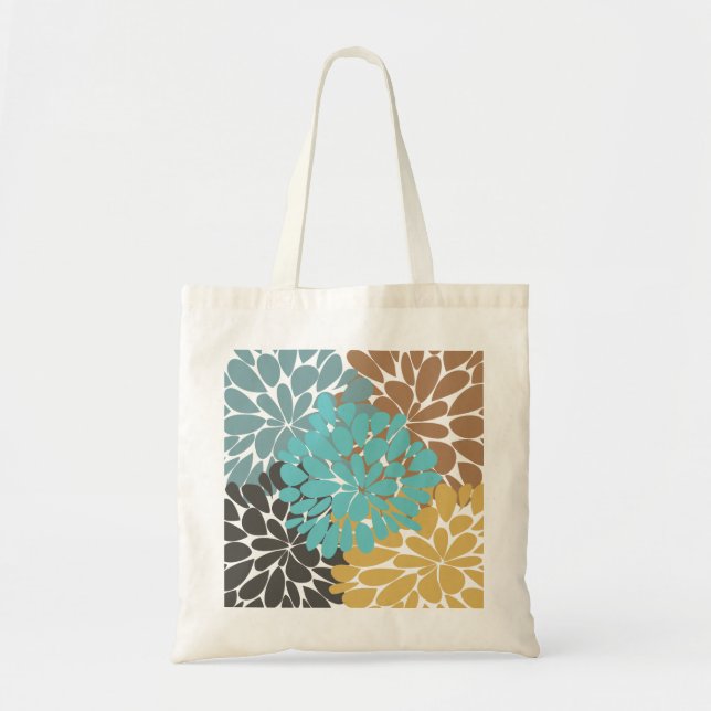 Tote Bag Fine mignon Cool Girl Retro Floral Mode (Devant)
