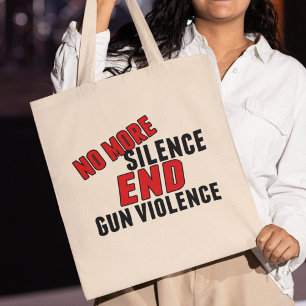 Tote Bag Finie le silence La violence des armes à feu La ré