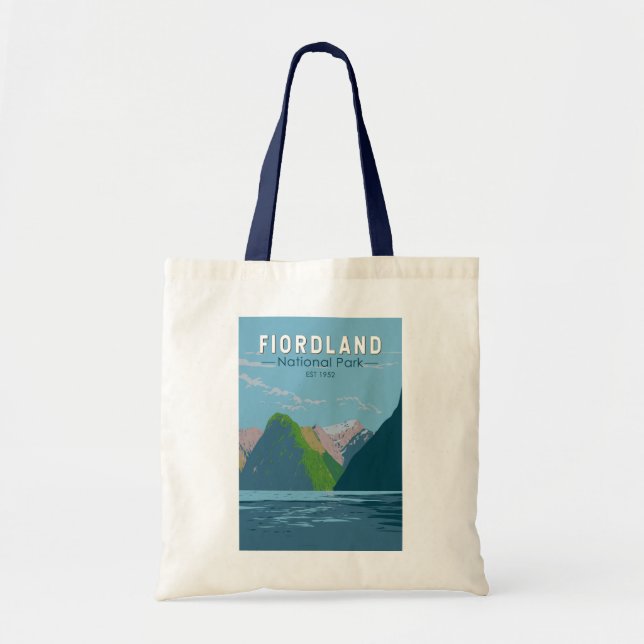 Tote Bag Fiordland National Park Nouvelle-Zélande Travel Ar (Devant)