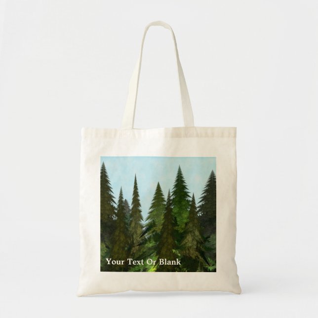 Tote Bag Firs fractaux (Devant)
