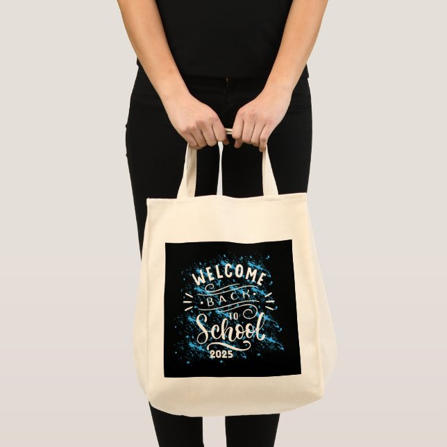 TOTE BAG FIRST DAY OF SCHOOL WELCOME BACK TO SCHOOL 2025 (Devant (produit))