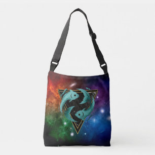 Tote Bag Fische Galaxie Tierkreis Astrologie Tragetaschen Mit Langen Trägern