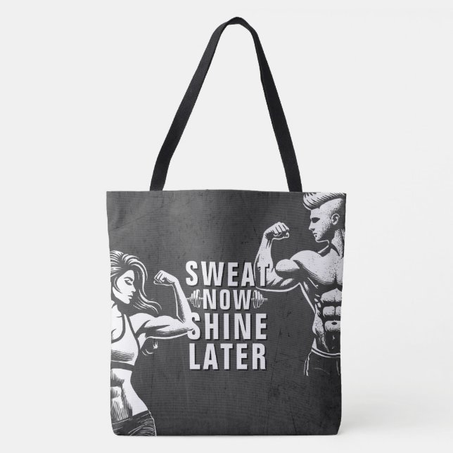 Tote Bag Fitness Gym entraînement Bodybuilding Motivation (Devant)