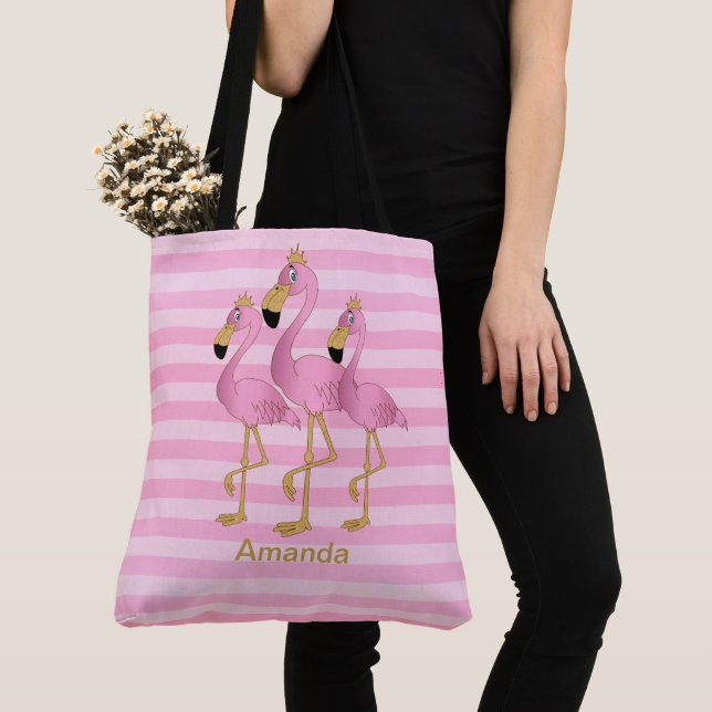 Tote Bag Flamant rose (De près)
