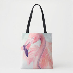 Tote Bag Flamant rose en pastel