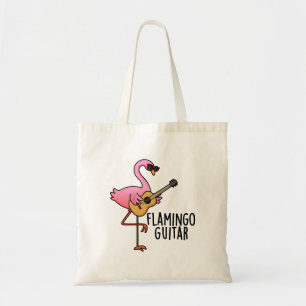 Tote Bag Flamant rose Guitare Funny Music Pun