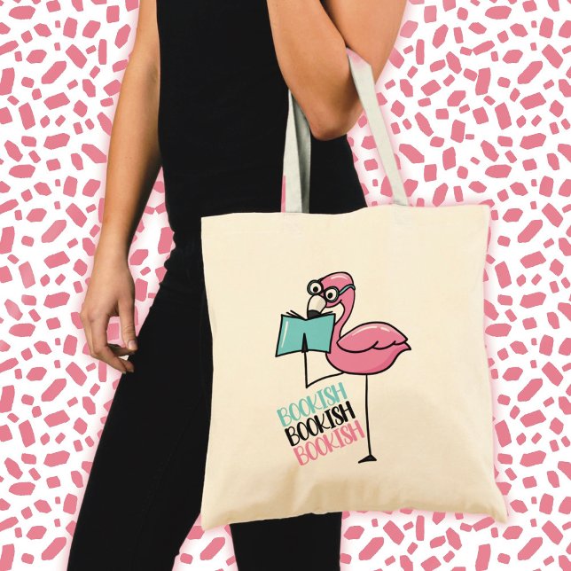 Tote Bag Flamant rose Lover du livre (Créateur téléchargé)
