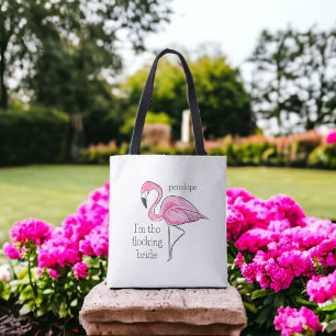 Tote Bag Flamingo Enterrement de Vie de Jeune Fille Je suis