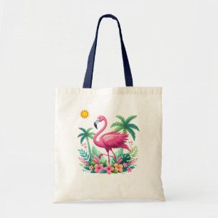 Tote Bag Flamingo rose tropicale/Floride