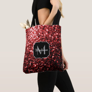 Tote Bag Flamme rouge foncé Parties scintillant scintille G