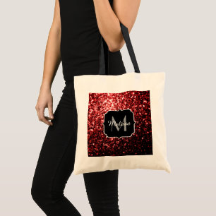 Tote Bag Flamme rouge foncé Parties scintillant scintille G